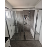 Australia Custom Made Framed Wall to Wall Shower Screen (1500-1600)W*1900H